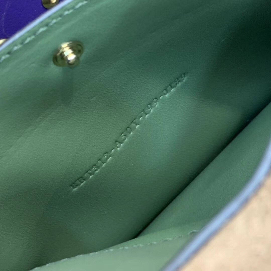 F**di kan u bag in purple calfskin