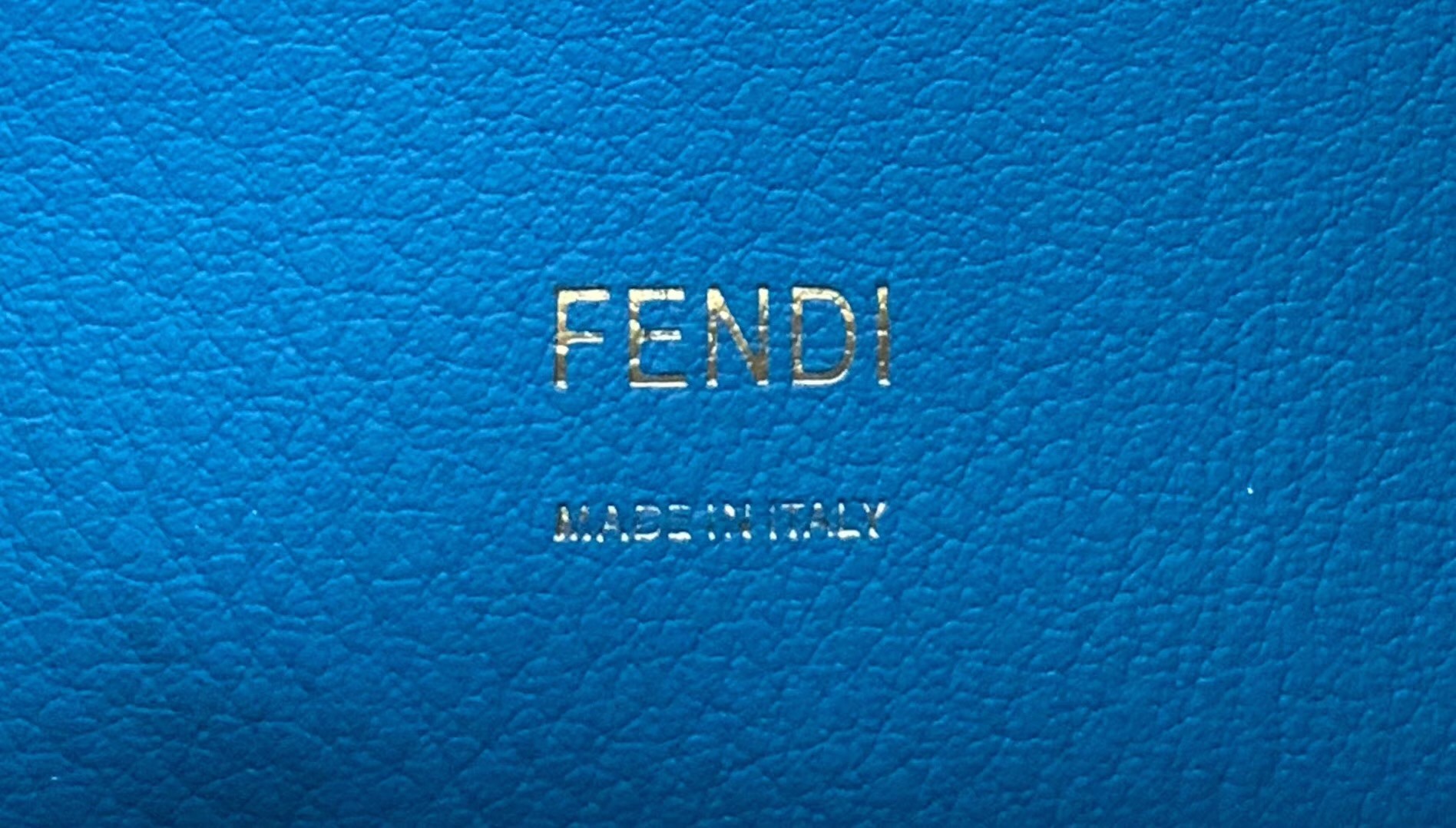 F**di kan u shoulder bag in multicolor leather and suede