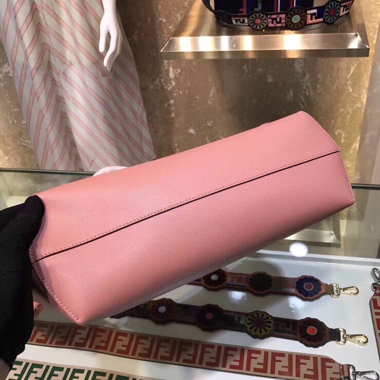 F**di pink kan i f logo shopper bag