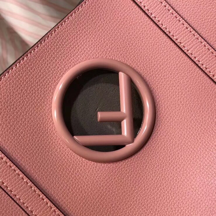 F**di pink kan i f logo shopper bag