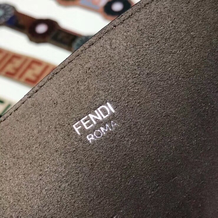 F**di pink kan i f logo shopper bag