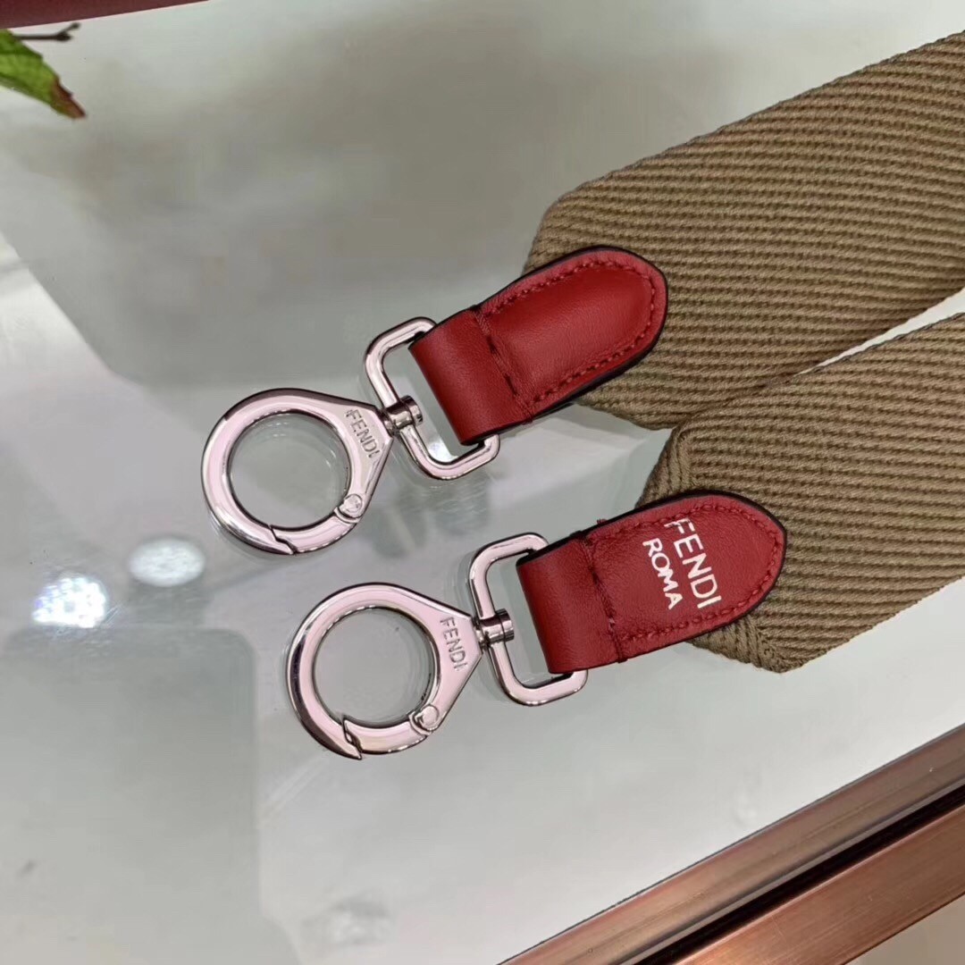 F**di red peekaboo x lite regular bag