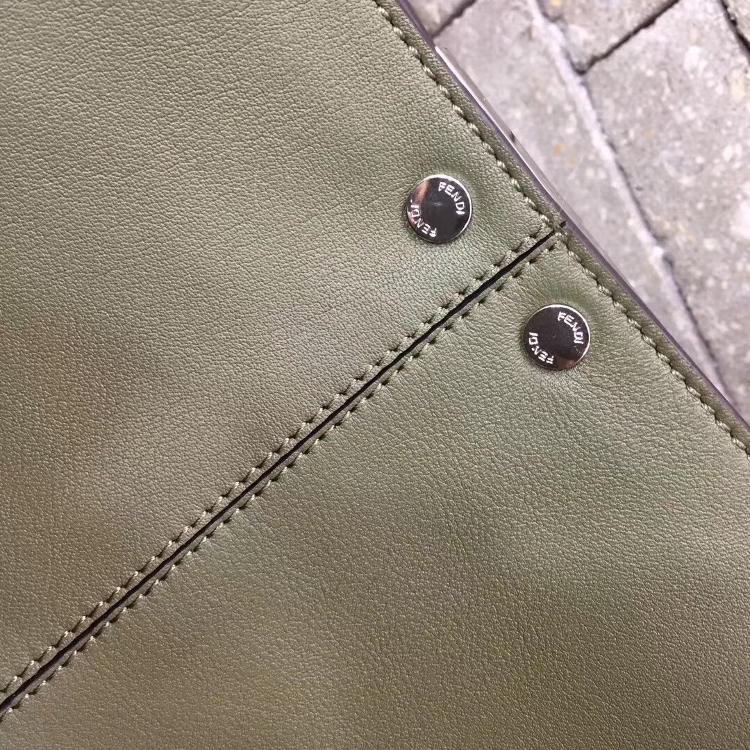 F**di green peekaboo x lite large bag