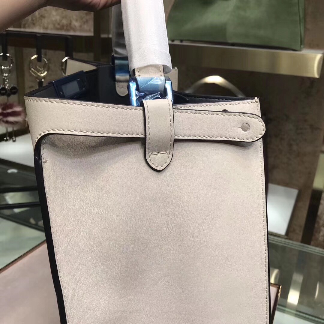 F**di white peekaboo x lite large bag
