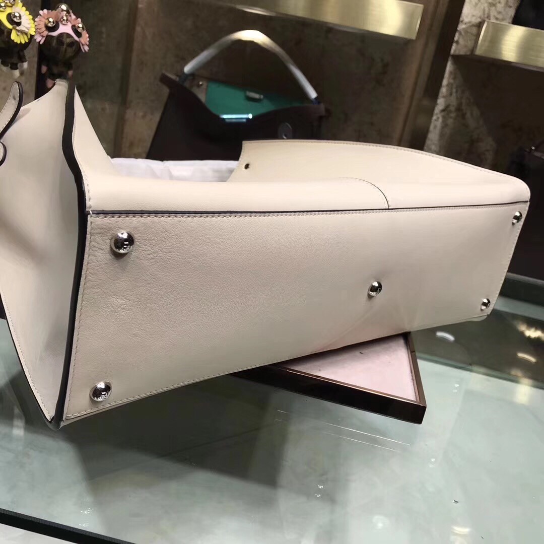 F**di white peekaboo x lite large bag