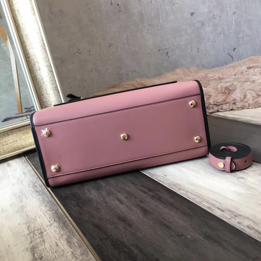 F**di small runaway bag in pink calfskin leather