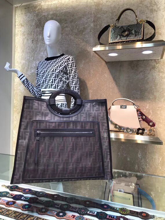 F**di large mesh runaway shopper bag