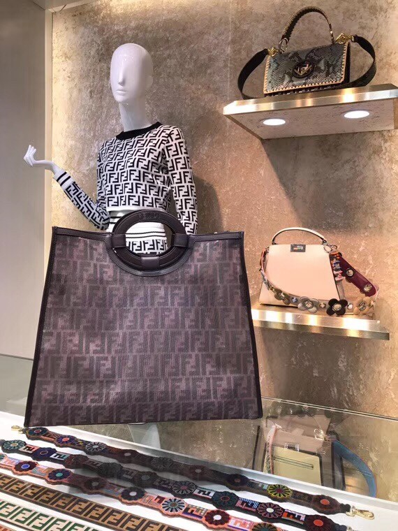 F**di large mesh runaway shopper bag