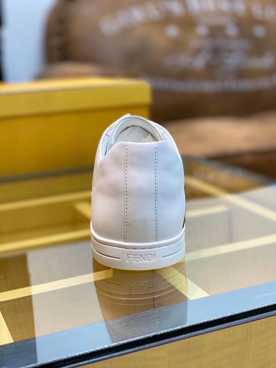 F**di slip-on sneakers in white calfskin