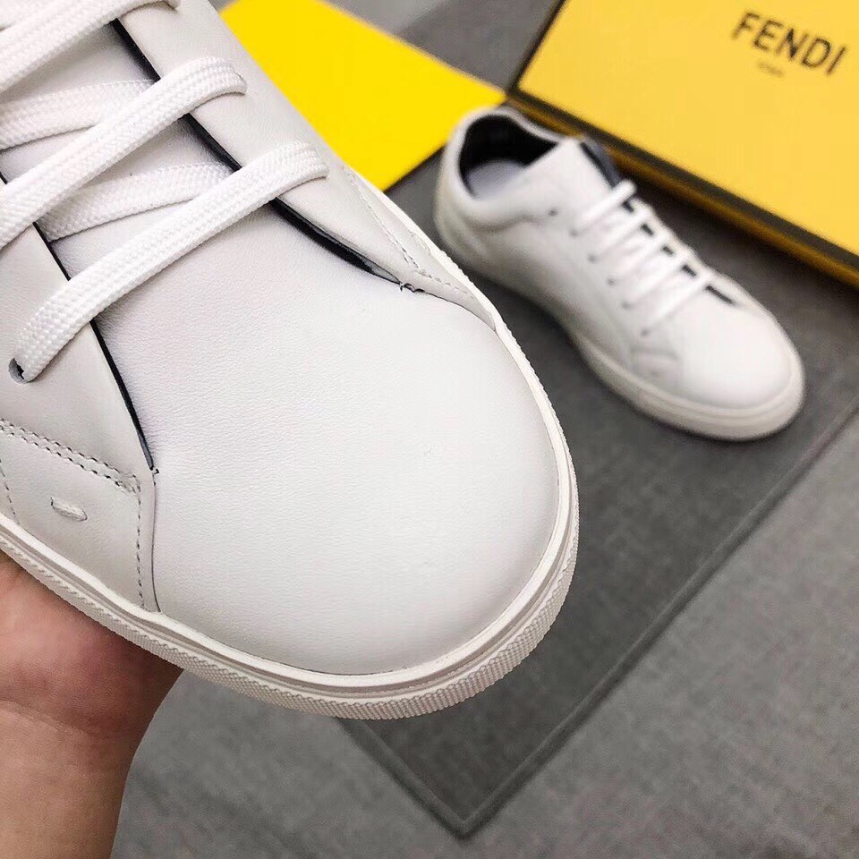 F**di blue sprayed low-tops bag bugs sneakers
