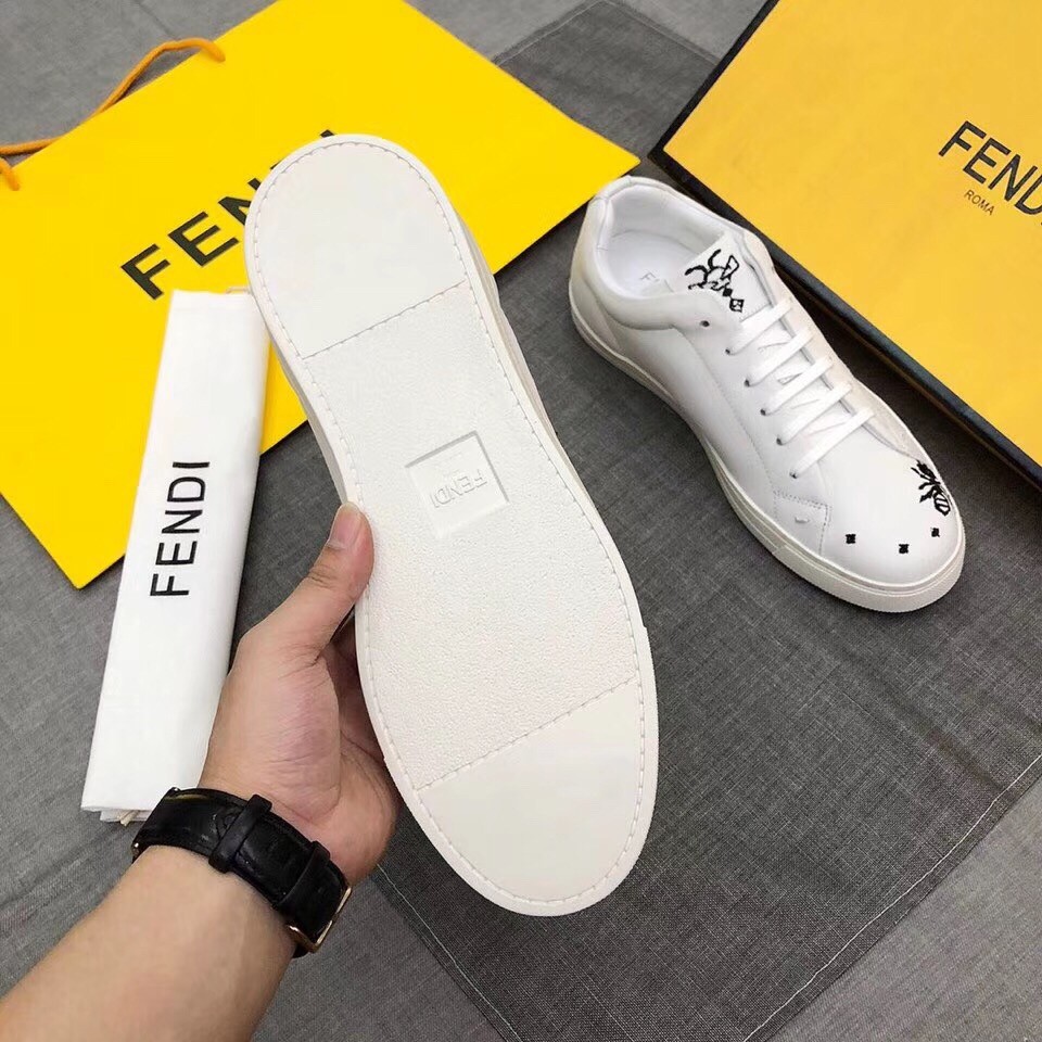 f**di S*per bugs embroidered sneakers