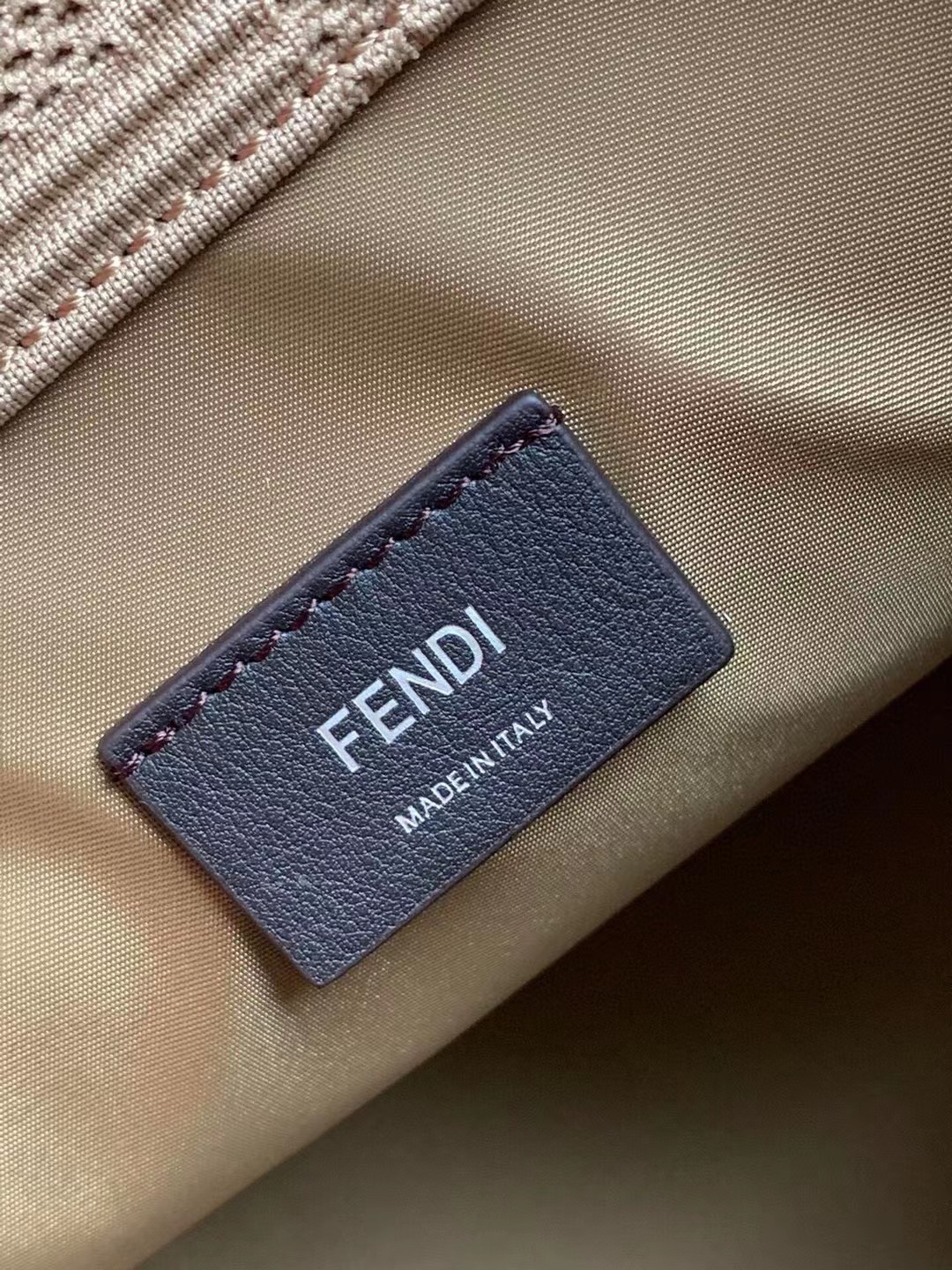 F**di sunshine medium shopper bag in beige ff fabric