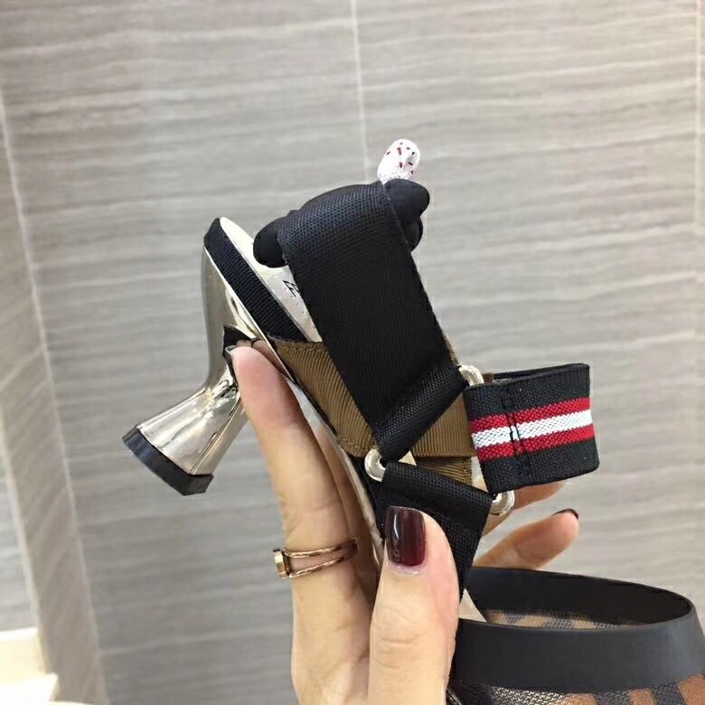 F**di multicolor mesh colibri slingbacks 55mm