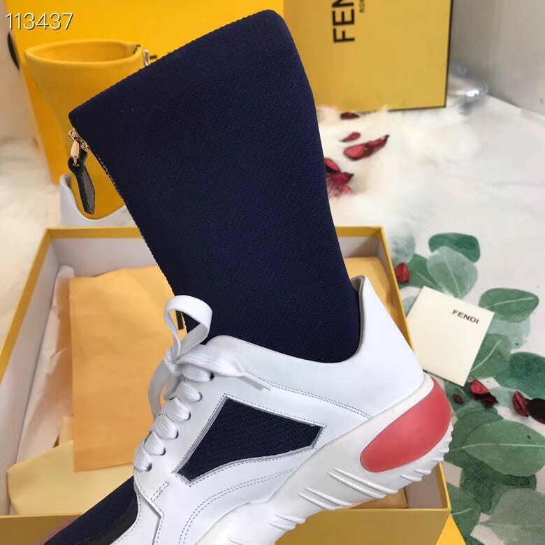 F**di multicoloured tech fabric high-tops sneakers