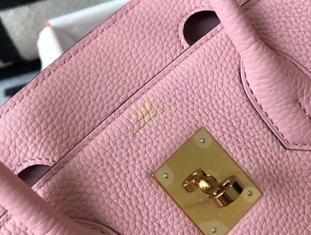 H**mes pink clemence birkin 30cm bag ghw