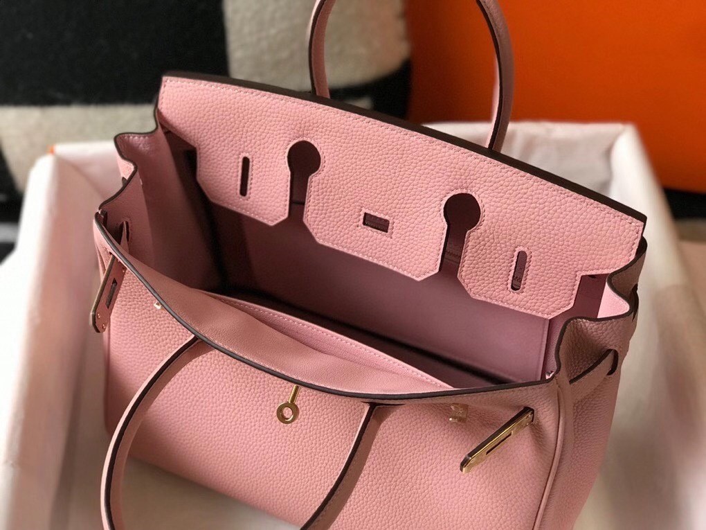 H**mes pink clemence birkin 30cm bag ghw
