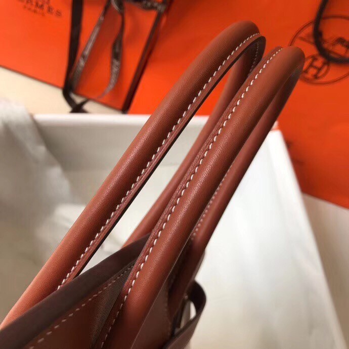 H**mes birkin 35cm bag in canvas with barenia leather