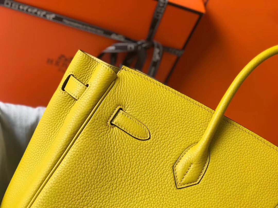 H**mes birkin 35cm bag in soleil clemence leather
