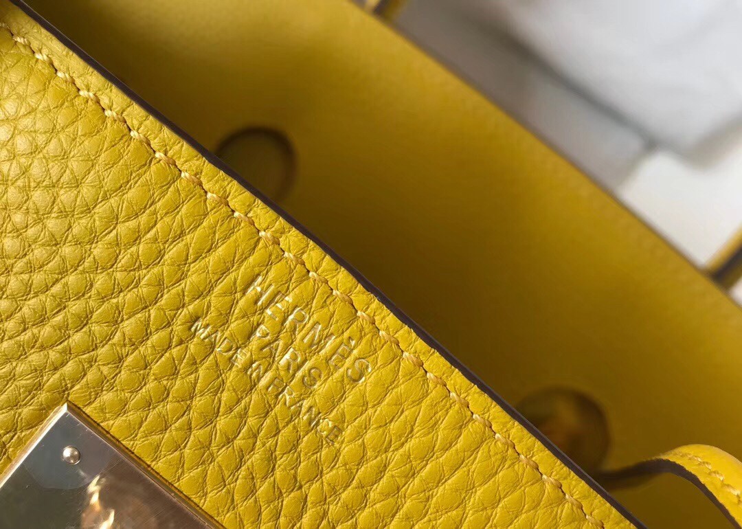 H**mes birkin 35cm bag in soleil clemence leather