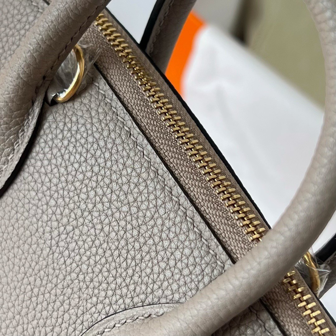 H**mes bolide 1923 mini handmade bag in gris asphalt evercolor calfskin