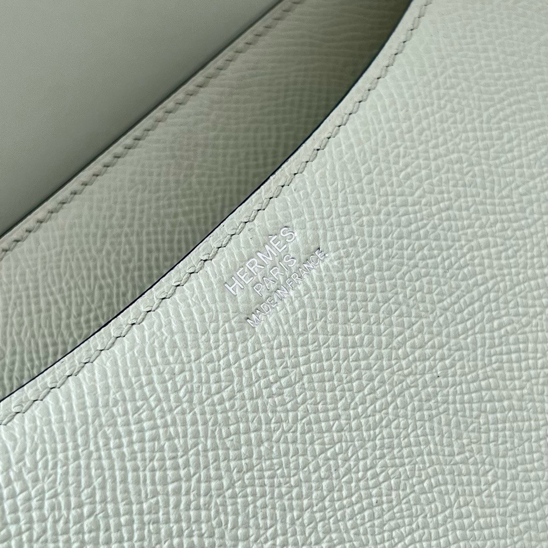 H**mes constance 24 handmade bag in vert fizz epsom calfskin