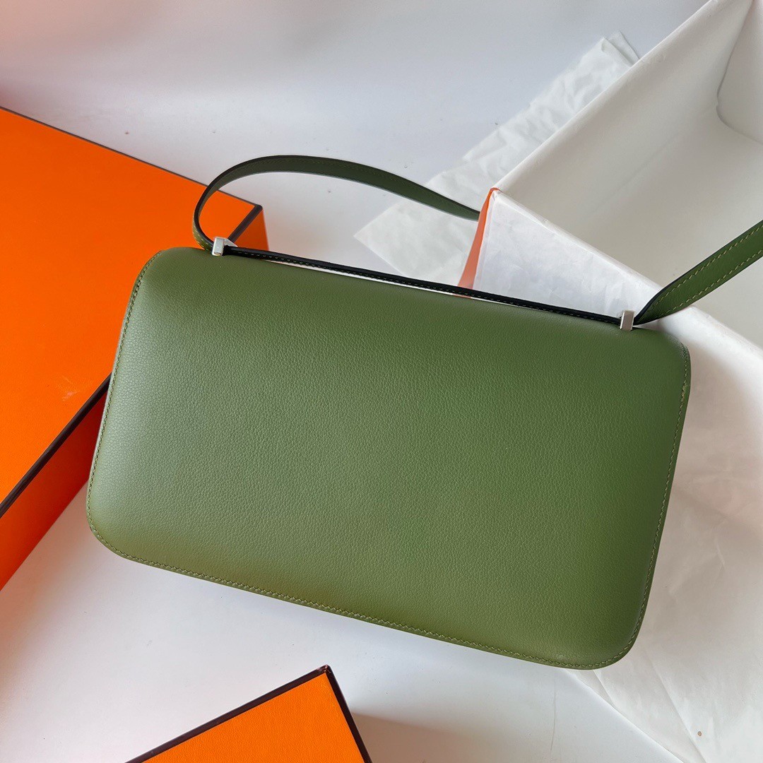 H**mes constance elan handmade bag in canopee evercolor calfskin