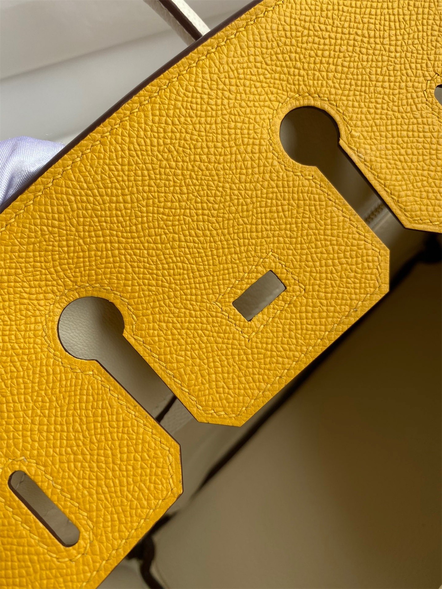 H**mes hss birkin 25 bicolor bag in jaune d