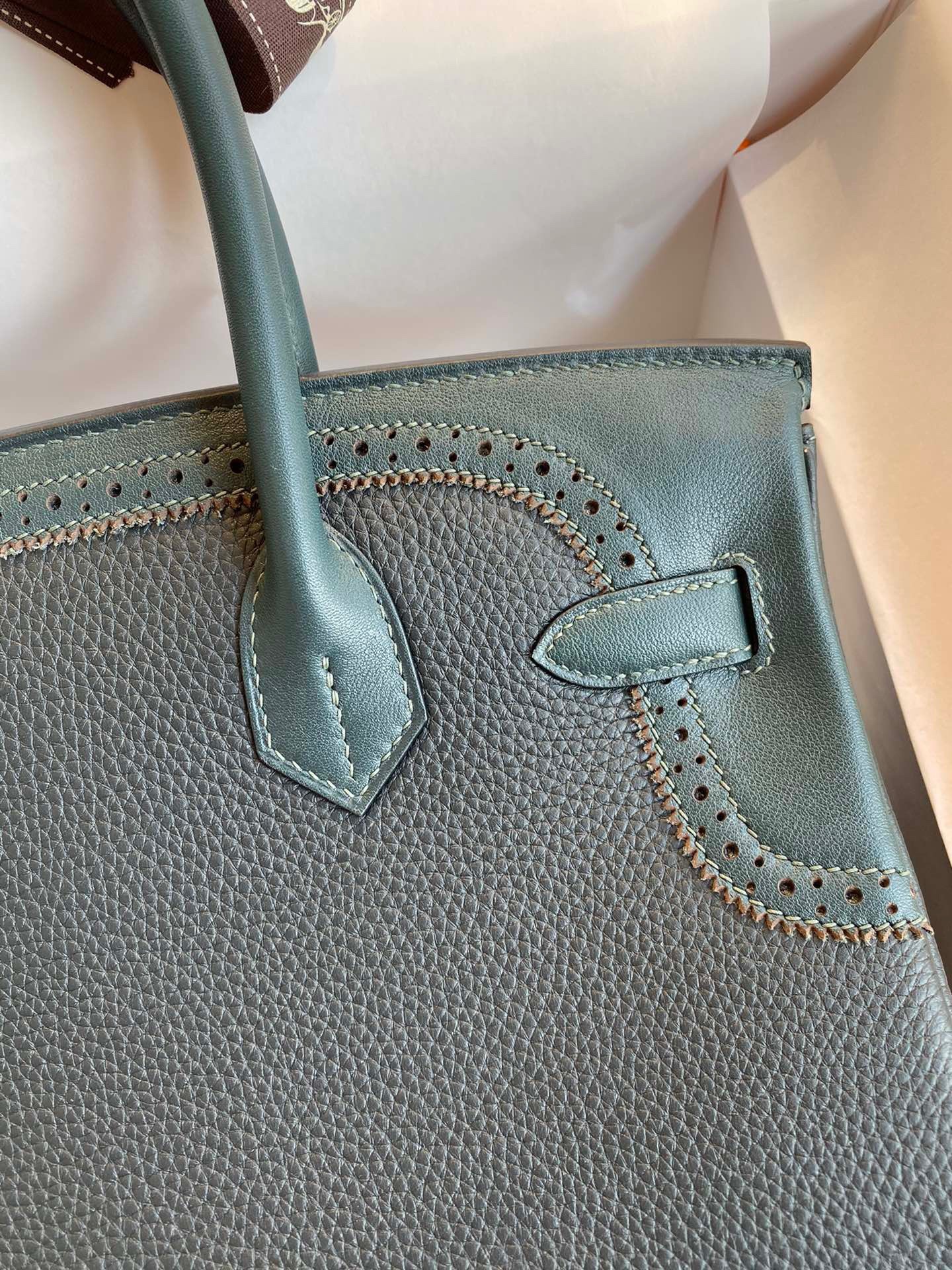 H**mes ghillies birkin 30cm limited-edition bag in black calfskin