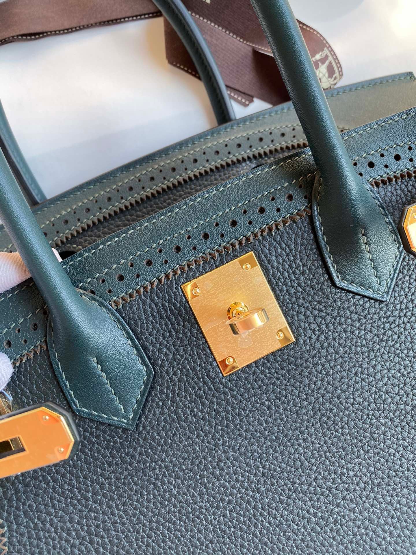 H**mes ghillies birkin 30cm limited-edition bag in black calfskin