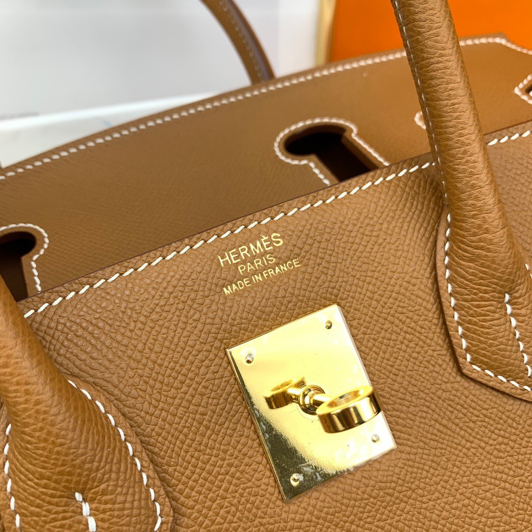 H**mes birkin 30 sellier handmade bag in gold epsom calfskin