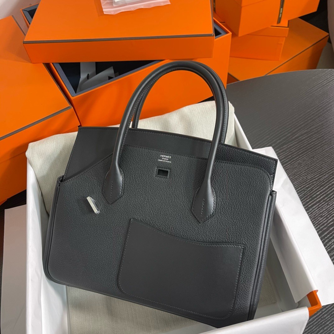 H**mes birkin 30 en desordre bag in gold swift and clemence leather