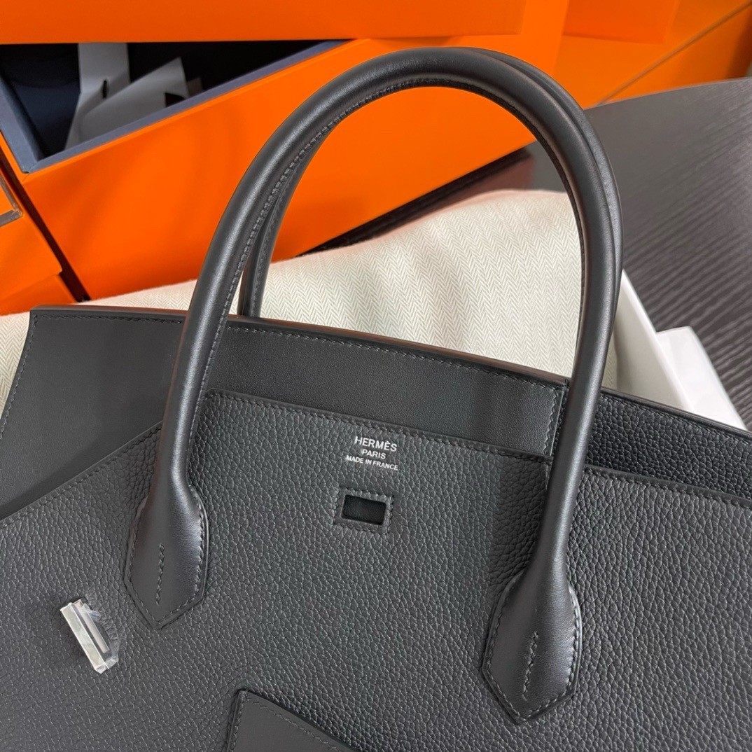 H**mes birkin 30 en desordre bag in gold swift and clemence leather
