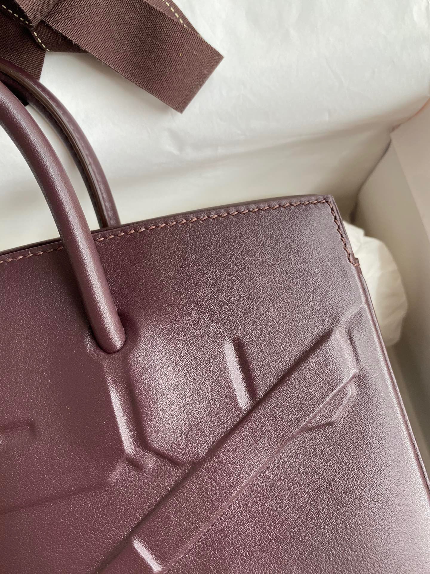 H**mes shadow birkin 25 limited edition bag in chocolat swift calfskin