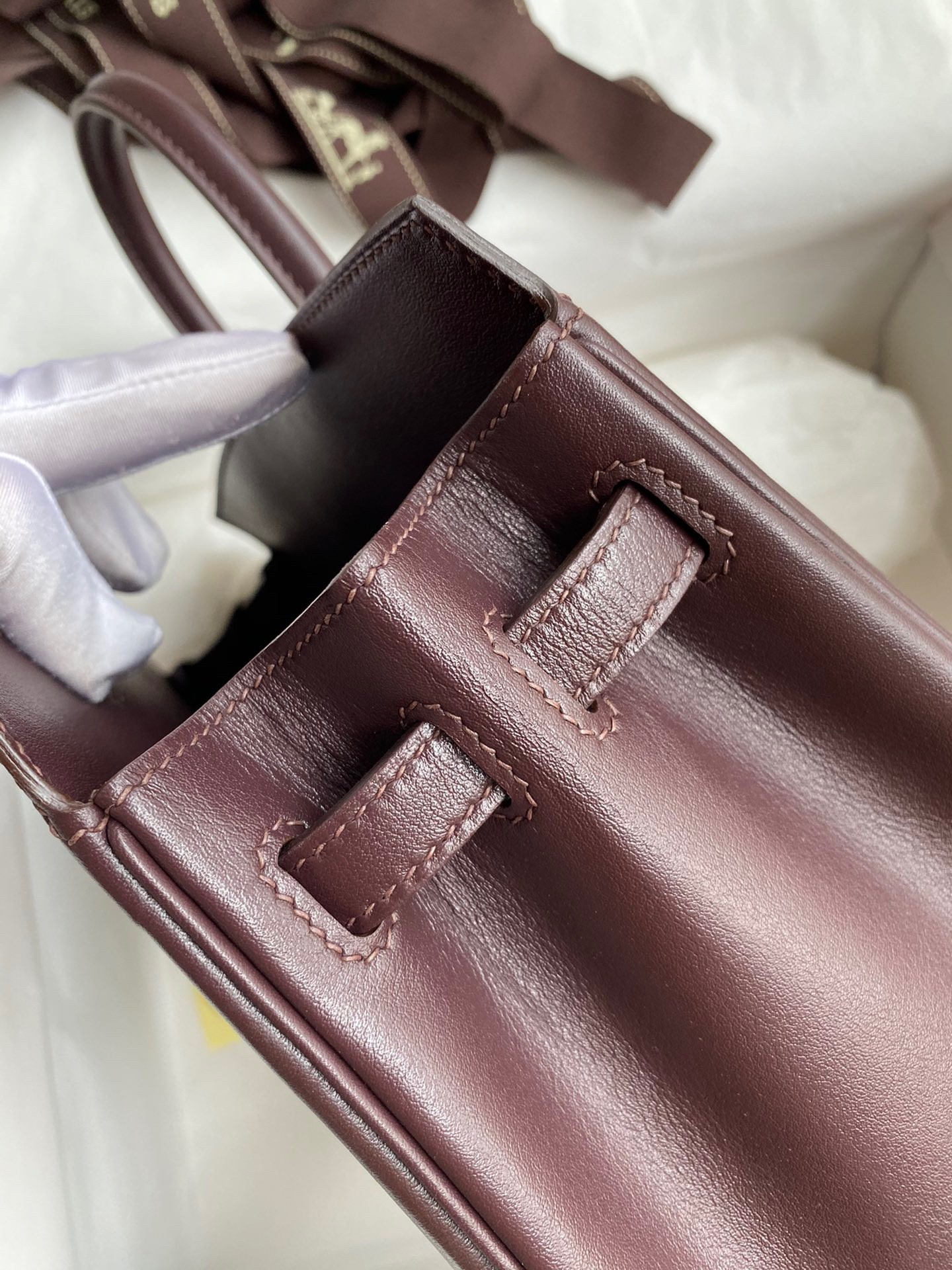 H**mes shadow birkin 25 limited edition bag in chocolat swift calfskin