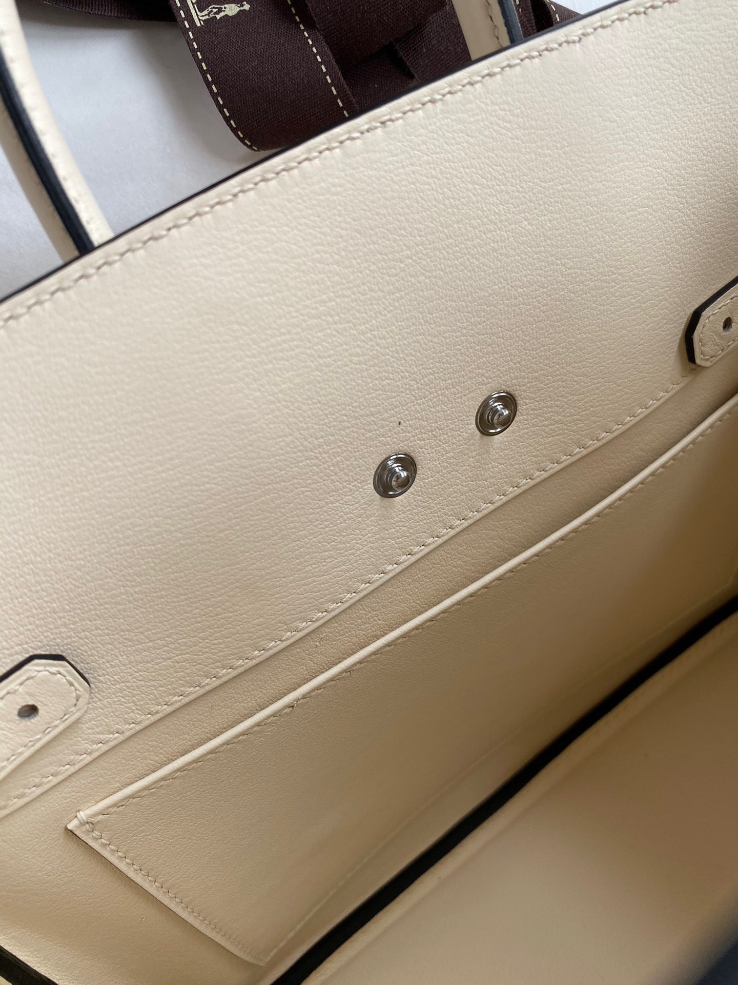 H**mes shadow birkin 25 limited edition bag in craie swift calfskin