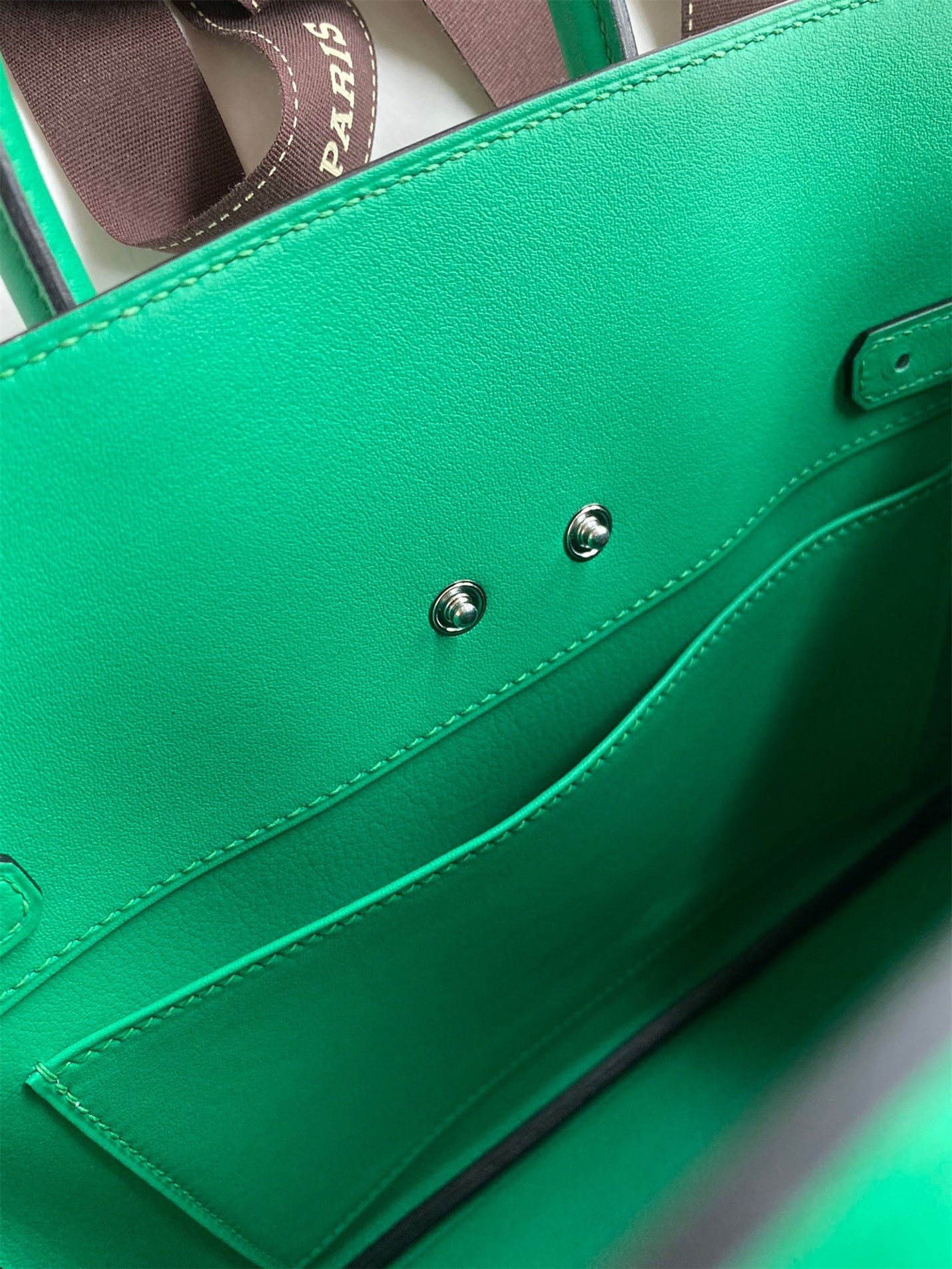 H**mes shadow birkin 25 limited edition bag in green swift calfskin