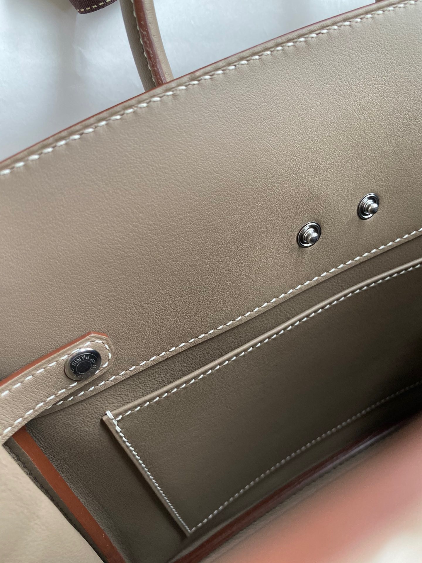 H**mes shadow birkin 25 limited edition bag in taupe swift calfskin