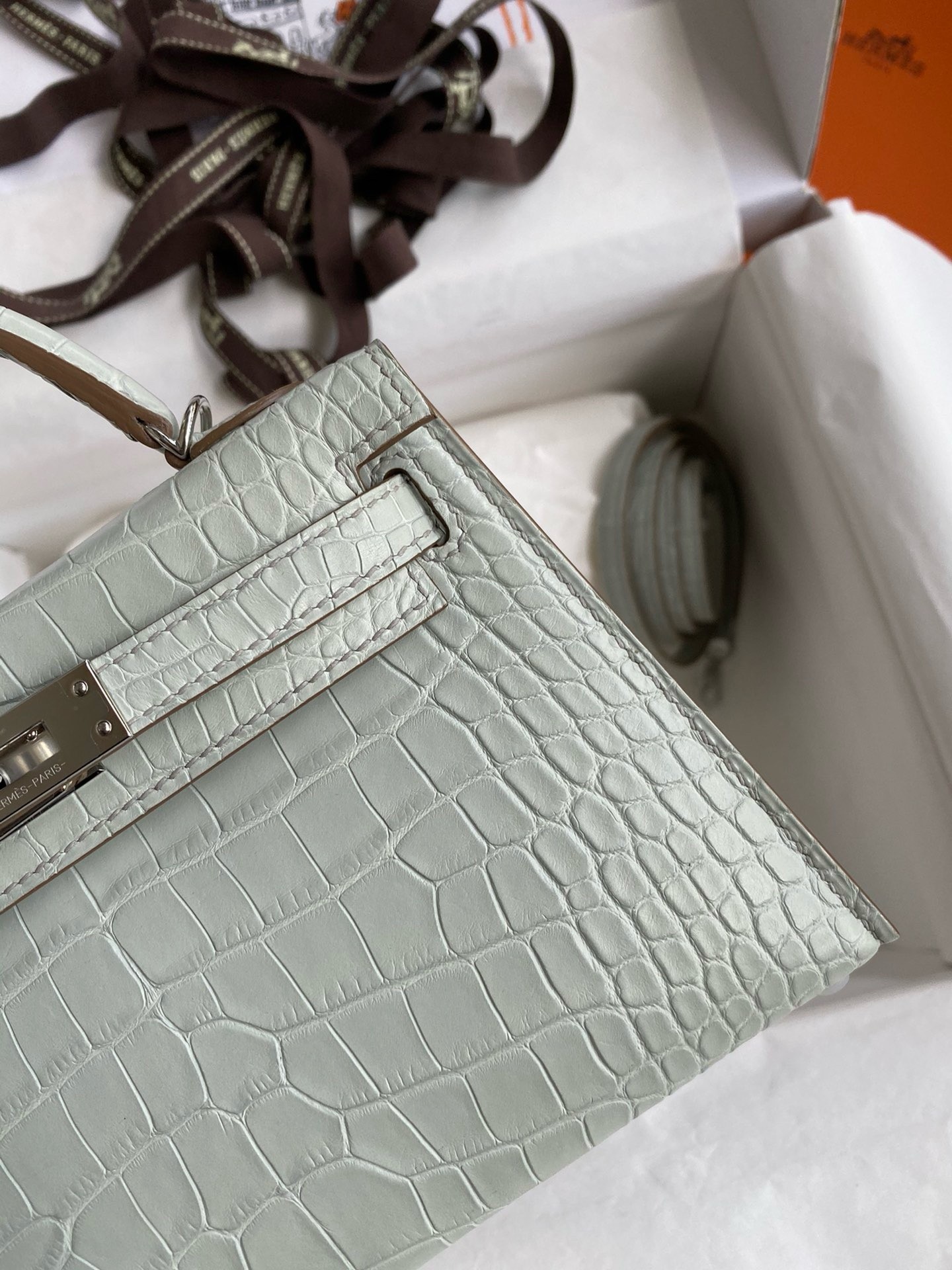 H**mes birkin 30 en desordre bag in black swift and clemence leather