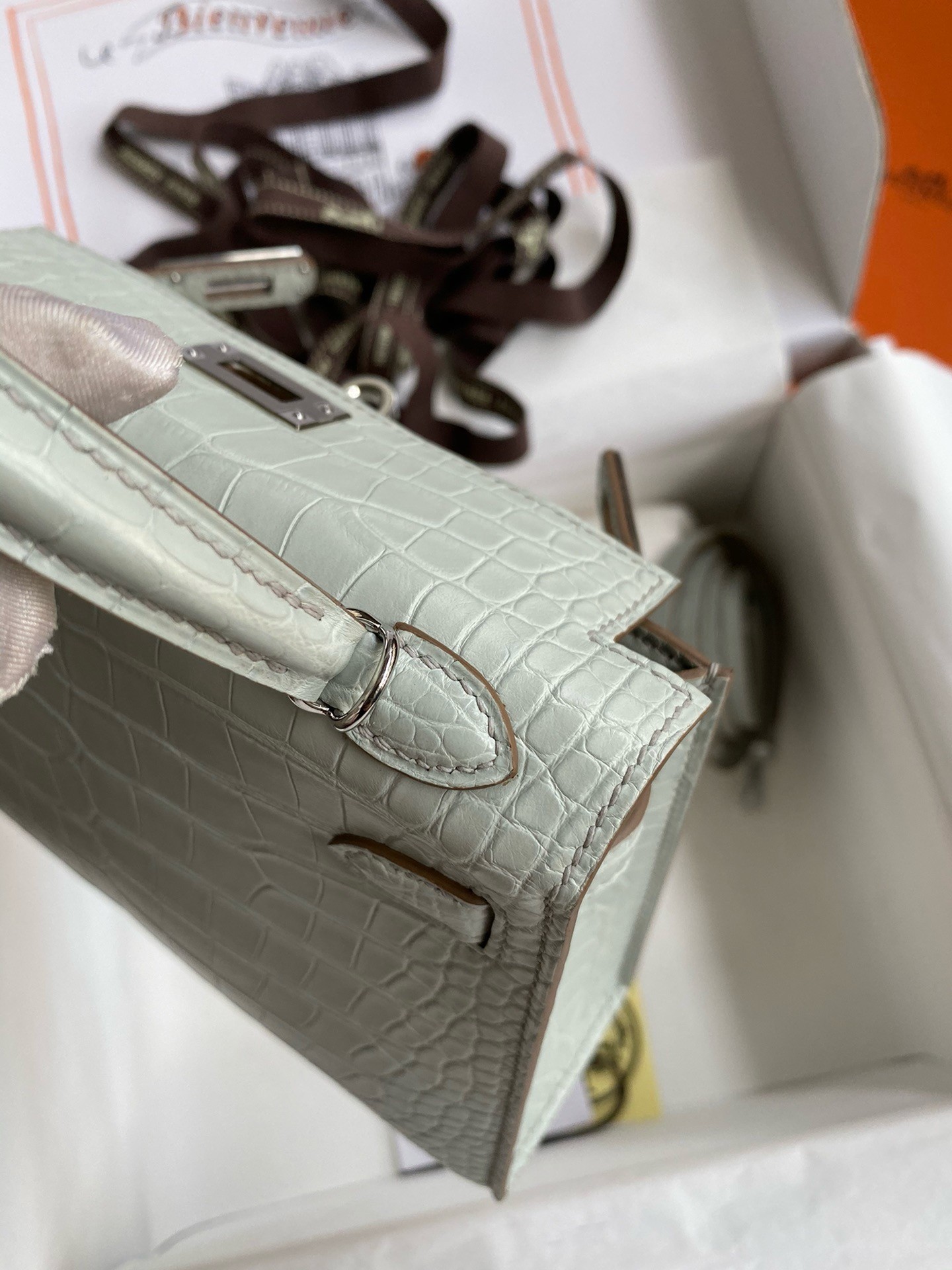 H**mes birkin 30 en desordre bag in black swift and clemence leather