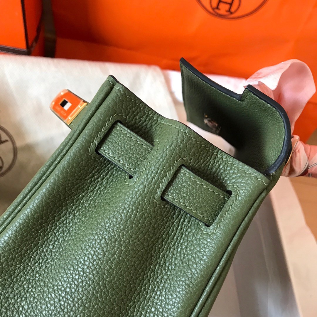 H**mes kelly retourne 28 handmade bag in canopee clemence leather