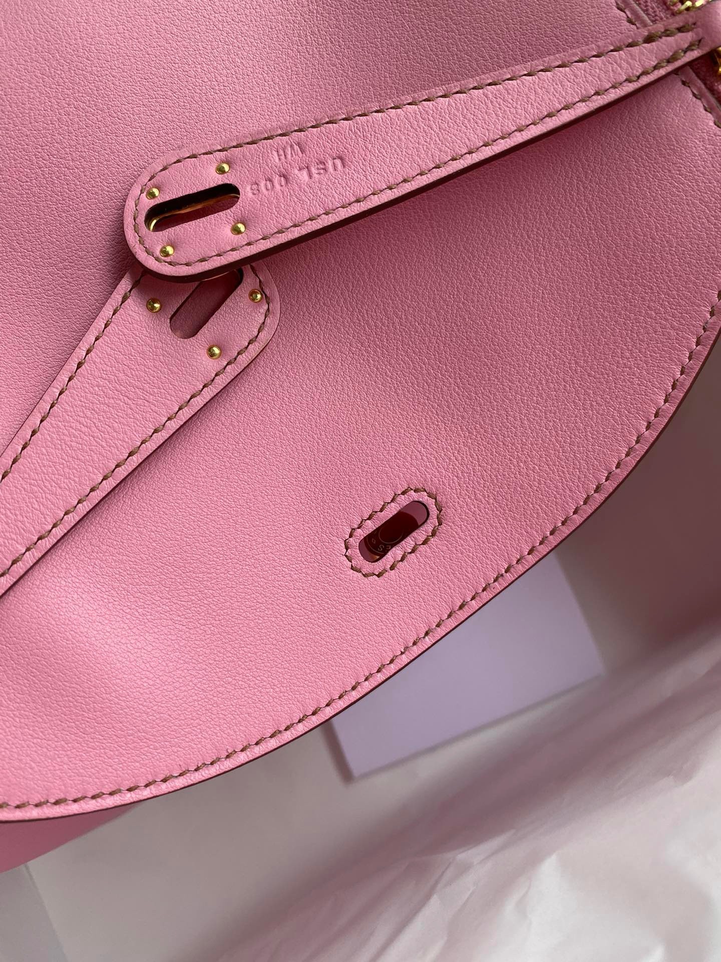 H**mes lindy 26 handmade bag in rose confetti swift calfskin