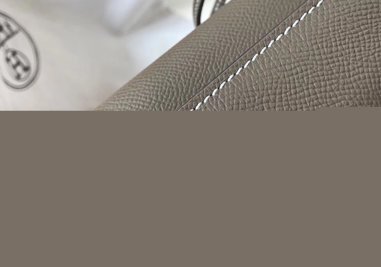 H**mes kelly 25cm sellier bag in taupe epsom leather