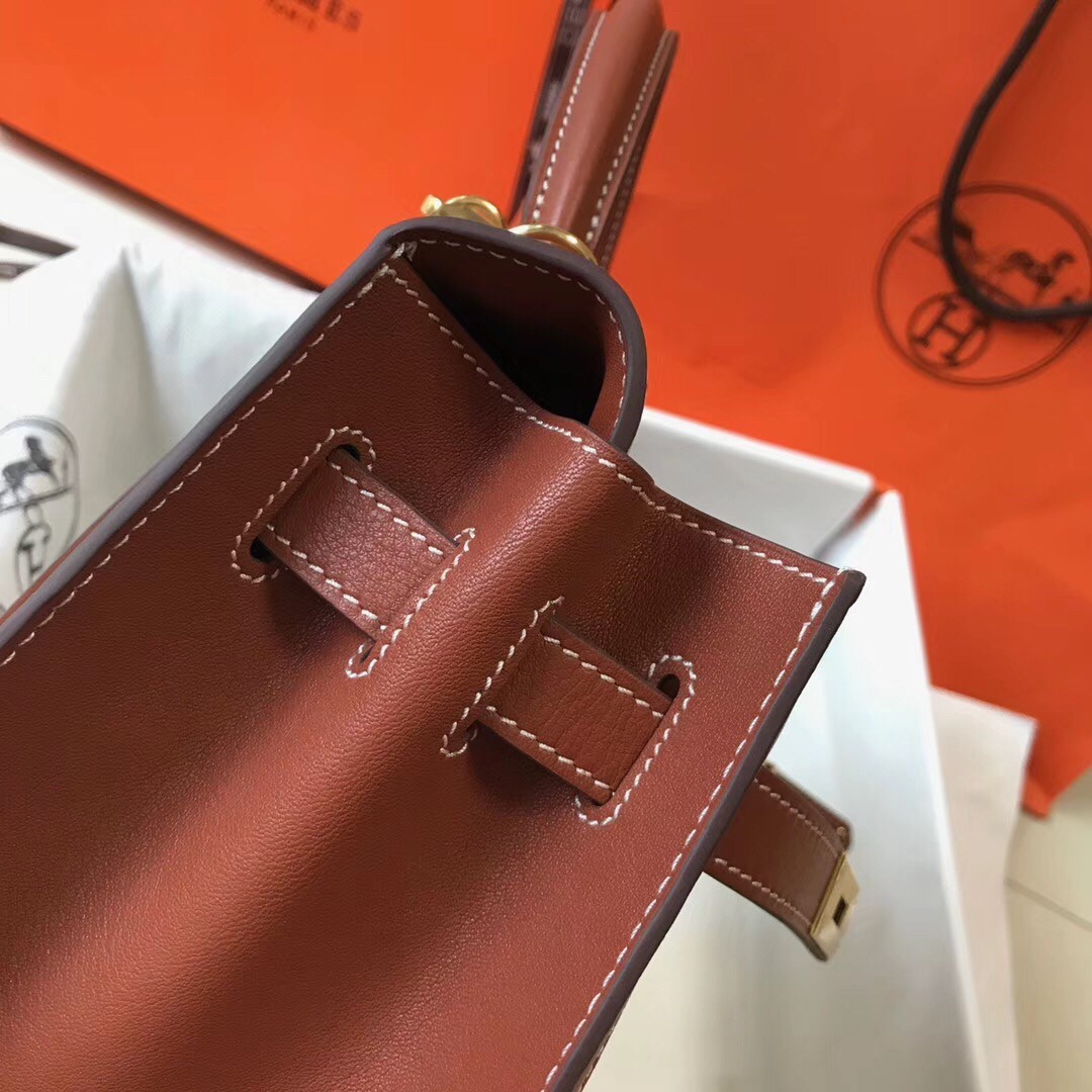 H**mes kelly 32cm sellier bag in canvas with barenia leather