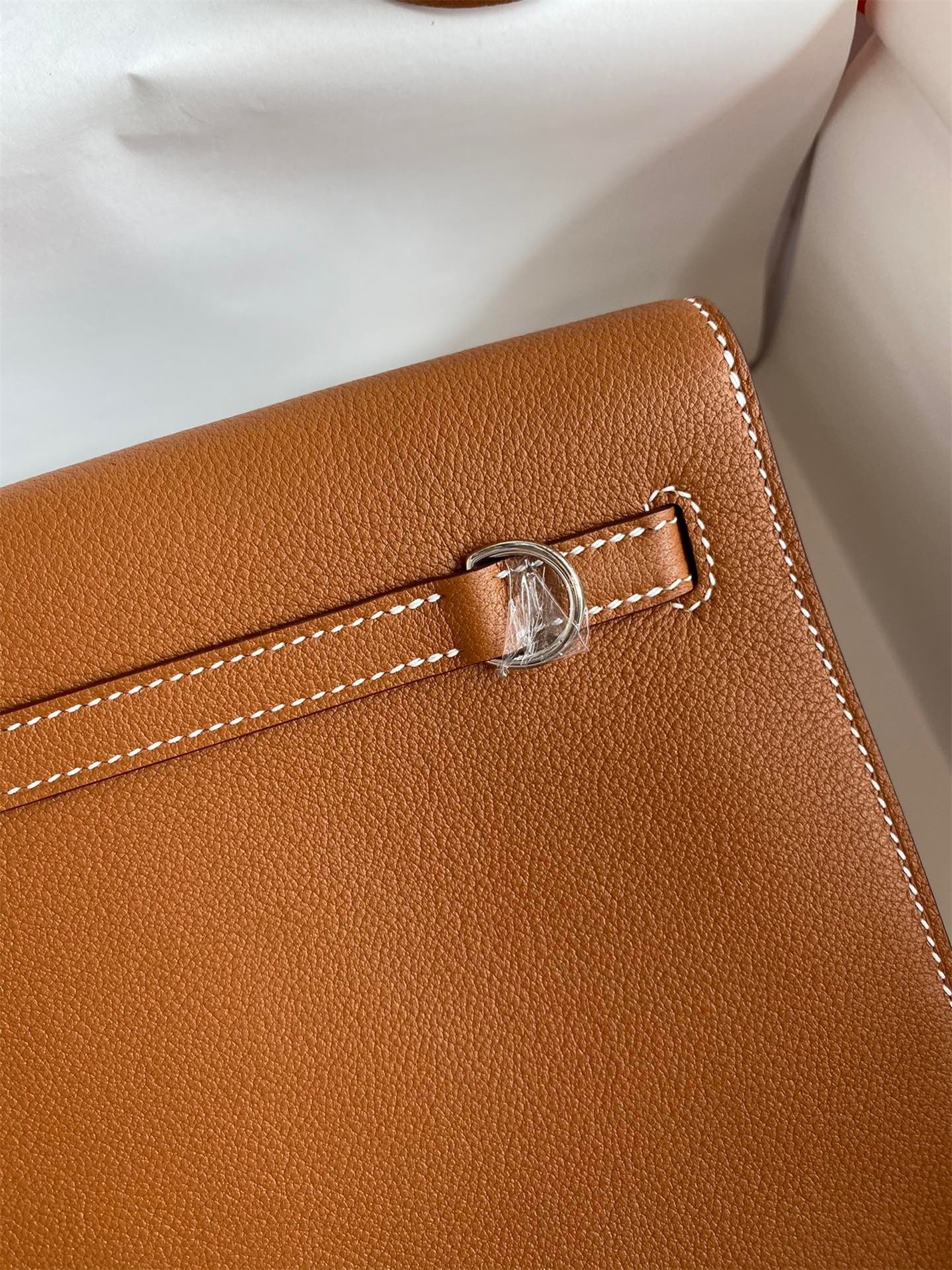 H**mes kelly danse ii handmade bag in gold evercolor calfskin