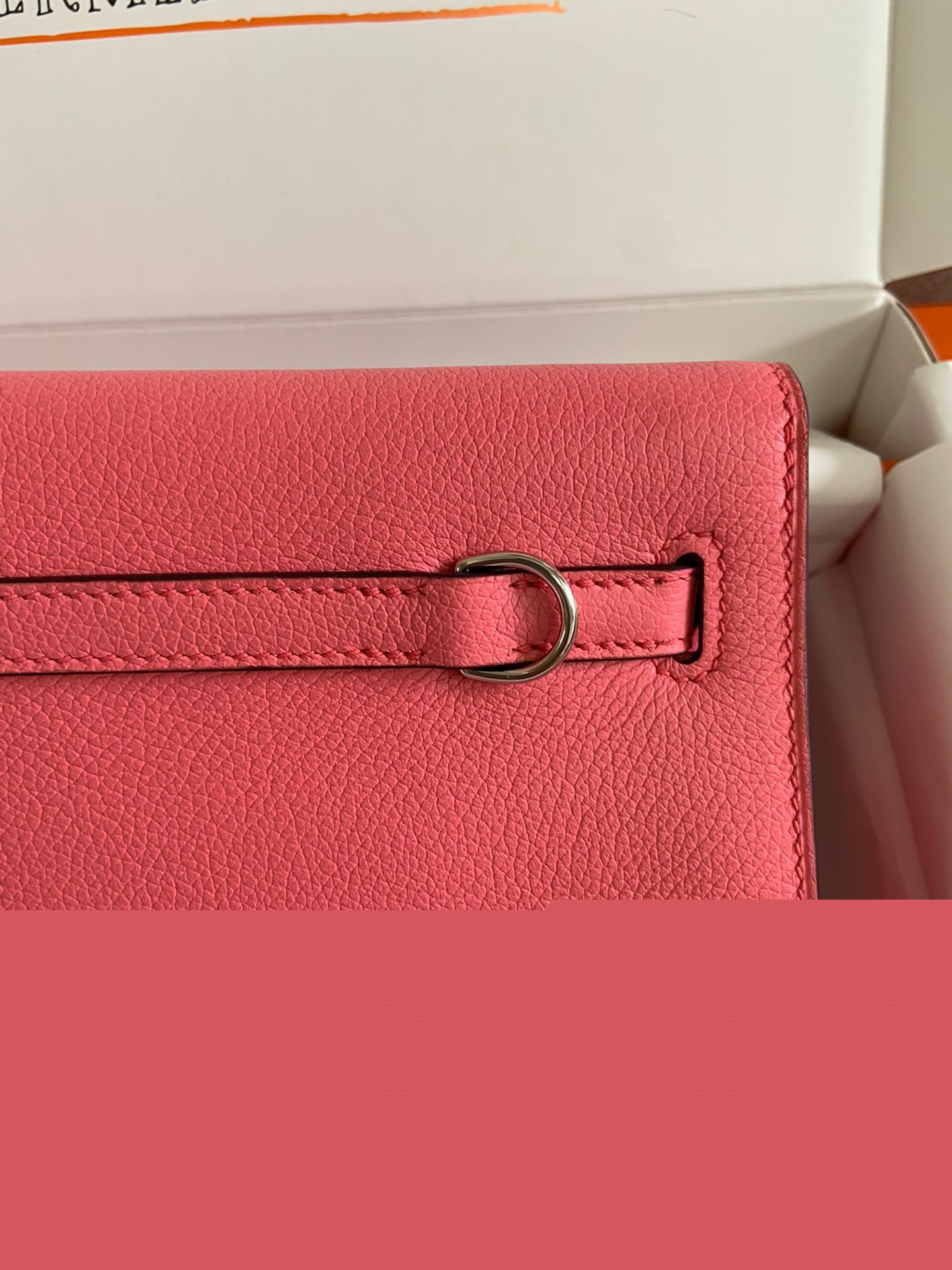 H**mes kelly danse ii handmade bag in rose lipstick evercolor calfskin