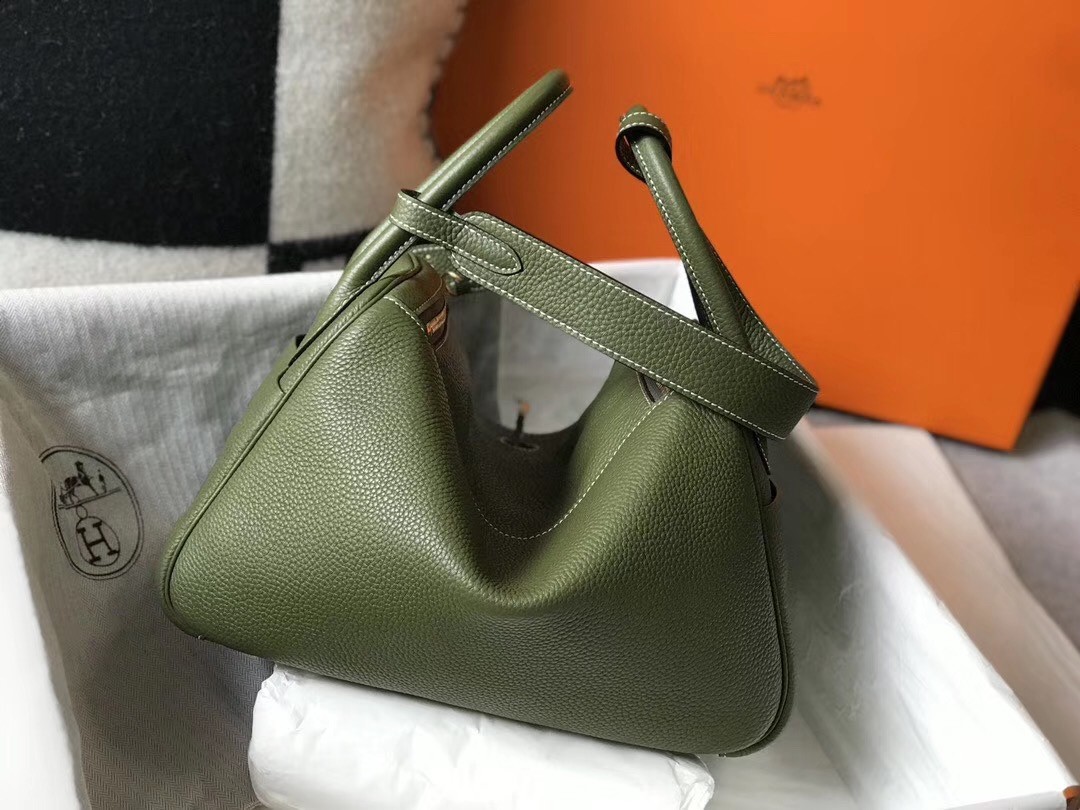 H**mes canopee clemence lindy 30cm bag with ghw