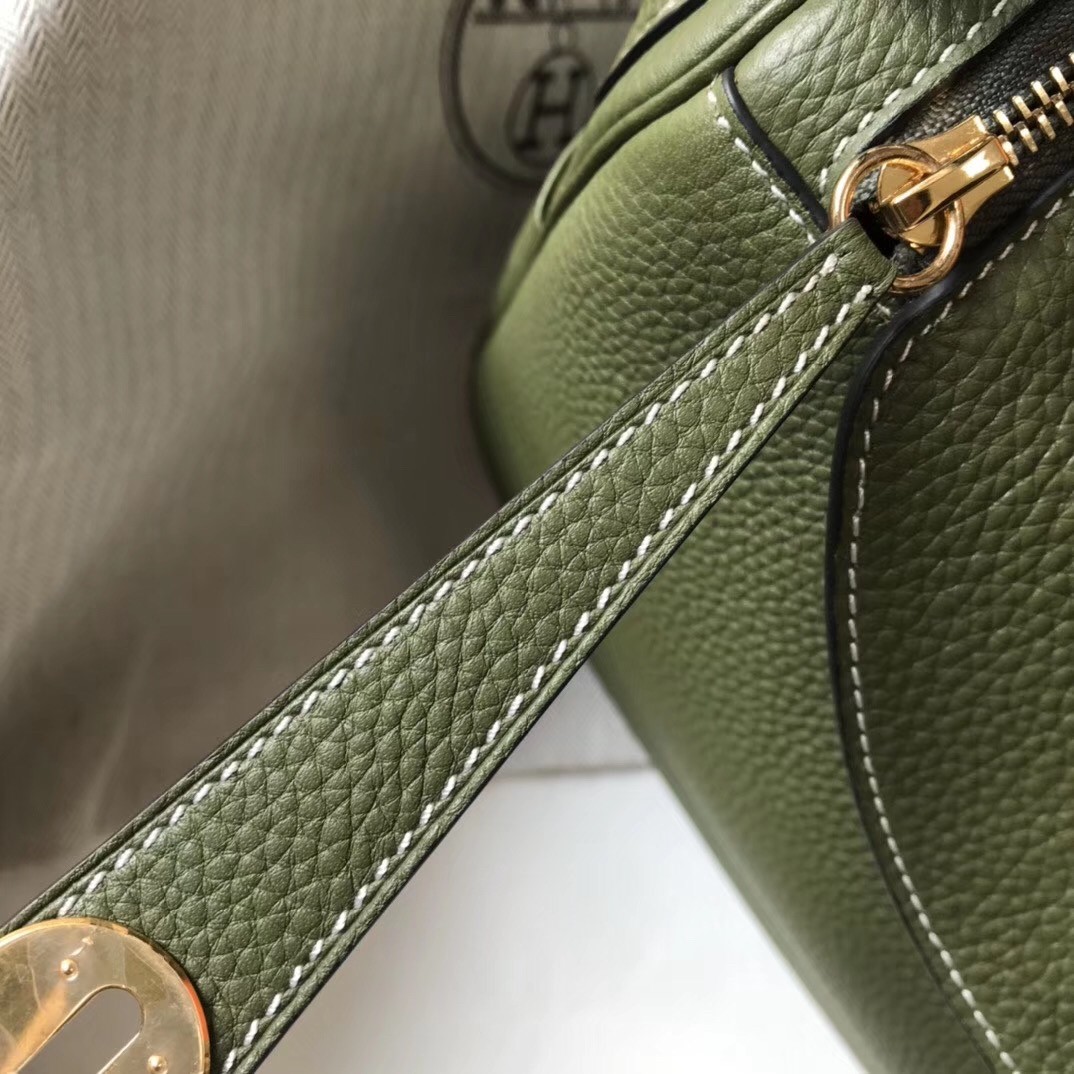 H**mes canopee clemence lindy 30cm bag with ghw