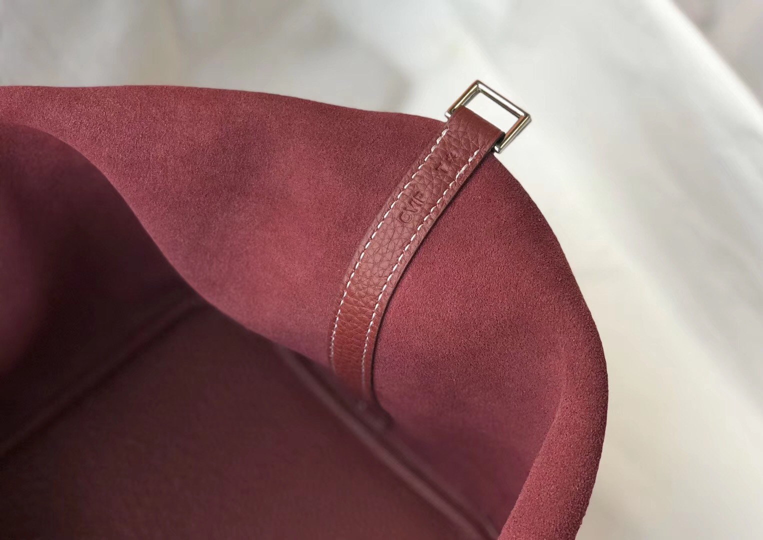 H**mes picotin lock 18 bag in bordeaux clemence leather