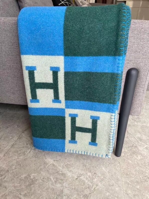H**mes emeraude avalon bayadere throw blanket