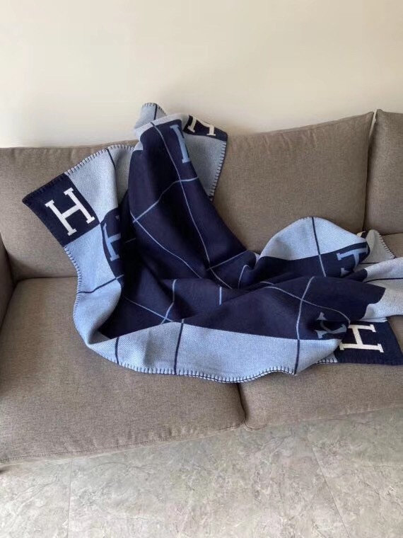 H**mes blue avalon iii throw blanket